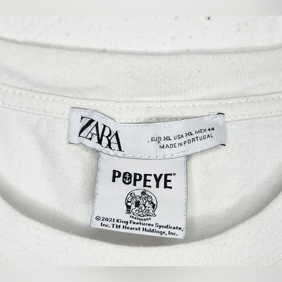 ZARA | Popeye Crew Neck T-shirt | Size XL - Picture 3 of 5
